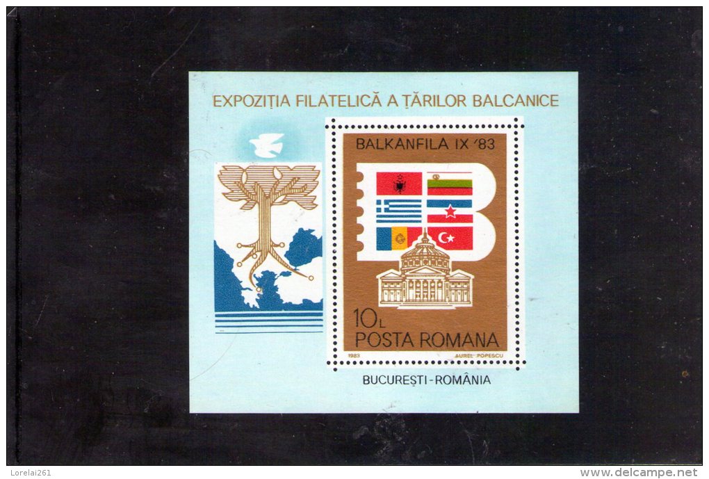 1983 -  Expo Philatelique Balckanfila Mi Bloc 197 Et Yv Bloc 162 MNH - Ongebruikt