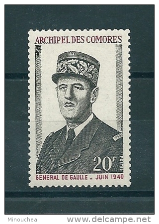 Timbre Des Comores - Neuf Sans Charnière - Anniversaire De La Mort Du Général De Gaulle - Unused Stamps