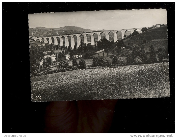 MUSSY SOUS DUN Saône Et Loire 71 : Viaduc Ferroviaire Voie Ferrée Train  1952 Railways Bridge Bahn Zug - Autres & Non Classés