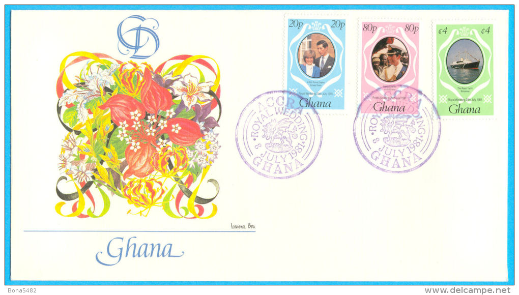 FDC GHANA 1981 CHARLES ET DIANA / Z 223 - Ghana (1957-...)