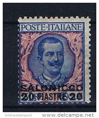Italy: Salonicco 1909  Sa 7 MH/* - European And Asian Offices