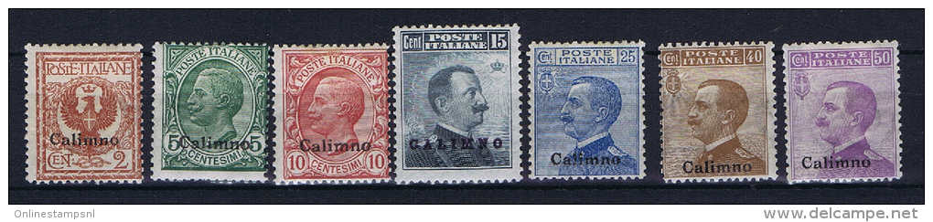 Italy: Egeo Calino Sa 1 -7  MH/* - Ägäis (Calino)