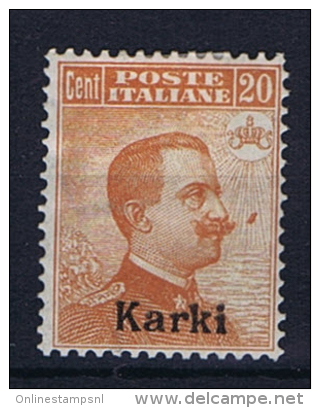 Italy: Egeo  Carchi  Sa 9 MH/* 1917 - Egée (Carchi)