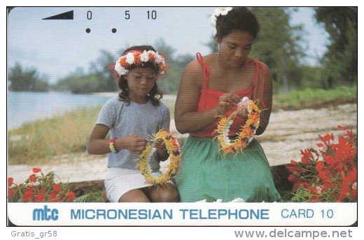 Northen Mariana Isl. - NMI-MT-05, Mother And Daughter, 10 Units , 1991, Used - Islas Maríanas