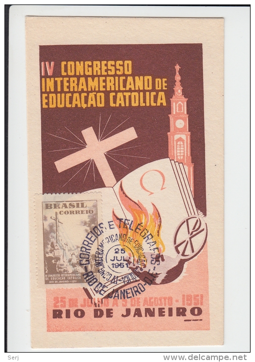 VI Congresso Interamericano De Educacao Catolica Brasil 1951 PC - Brasilia
