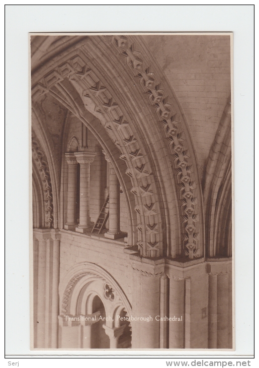 Transitional Arch PETERBOROUGH Cathédral United Kingdom Old PC - Huntingdonshire
