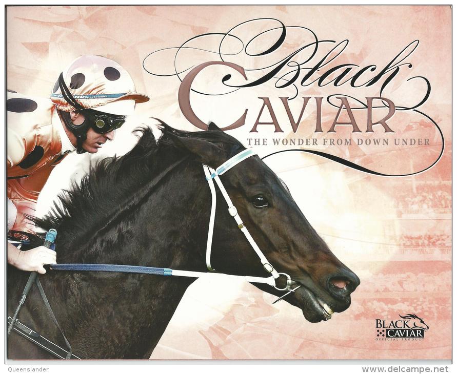 2013 Black Caviar 25 Wins 3 Mini Sheets In Pack Pictures Show All 6 Sides Of Pack Complete Mint Unhinged Gum - Blocks & Sheetlets