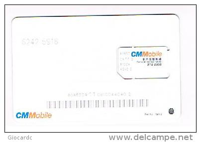 HONG KONG - CM MOBILE CHINA MOTION  (GSM SIM) - 2 WAY   -  MINT  -  RIF. 683 - Hongkong