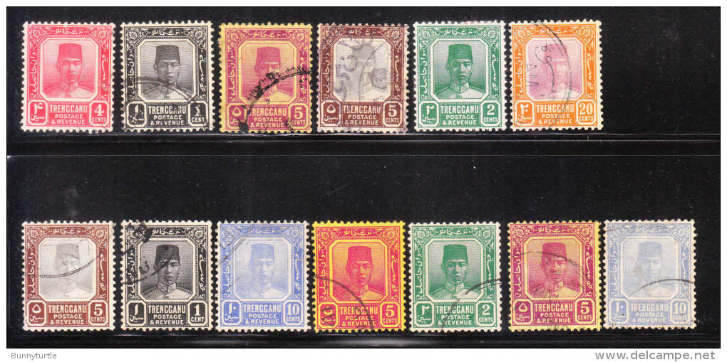 Malaya Trengganu 1921-38 Sultan Badaru'l-alam Definitive Used - Trengganu