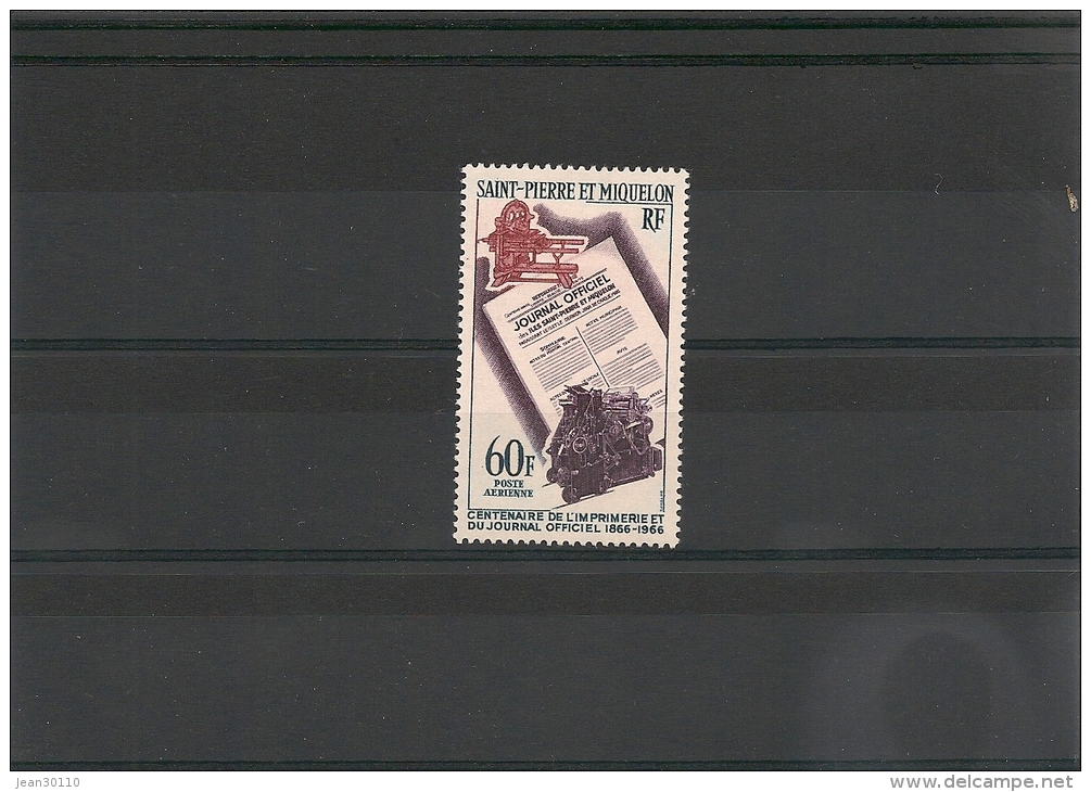 Saint Pierre Et Miquelon Année 1966 P.A. N° 37* Côte : 17 € - Nuevos