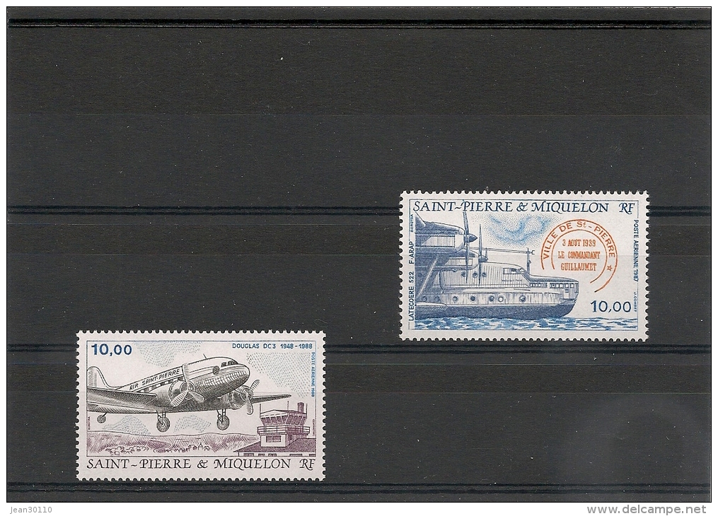 Saint Pierre Et Miquelon Année 1987 P.A. N° Y/T 65/67** - Unused Stamps