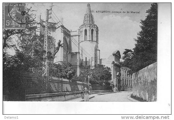 Cartolina B/N -- Provence -alpes-cote D´azur---AVIGNON -- Abbaye De St Martial - Provence-Alpes-Côte D'Azur