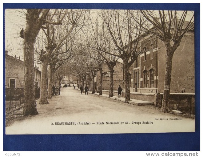 BEAUCHASTEL  Route Nationale N°86 Groupe Scolaire - Autres & Non Classés