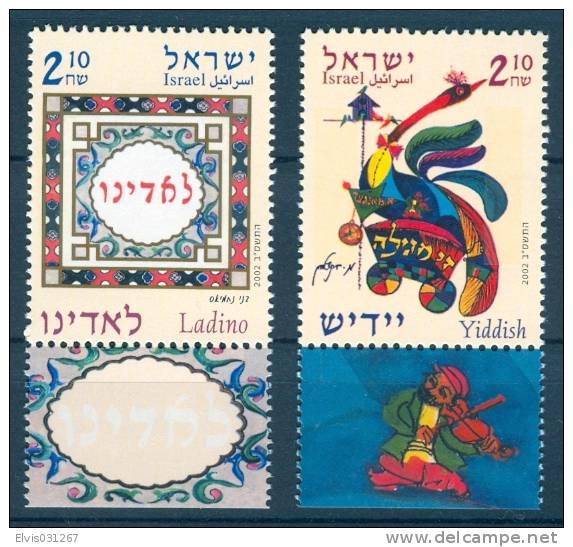 Israel - 2002, Michel/Philex No. : 1673/1674 - MNH - *** - - Neufs (avec Tabs)