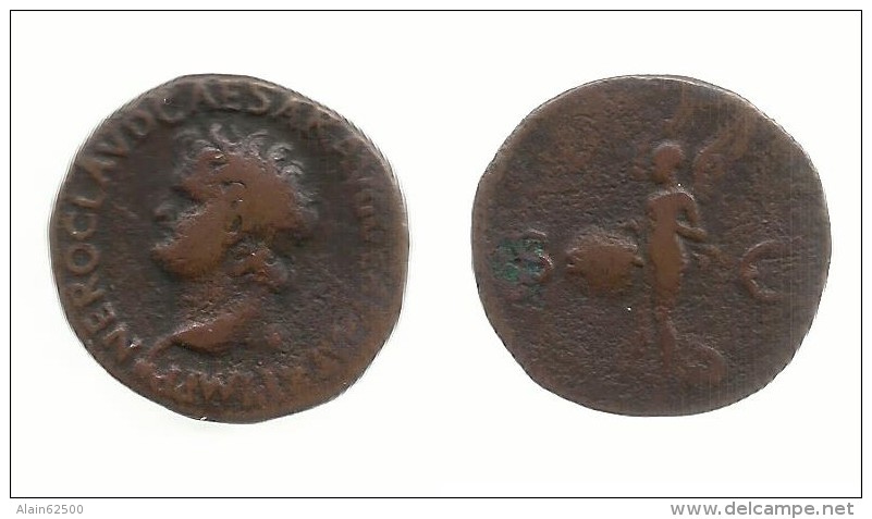 AS DE NERON . - The Julio-Claudians (27 BC Tot 69 AD)