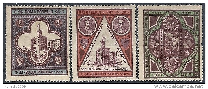 1894 SAN MARINO PALAZZO DEL GOVERNO MH * - RR11619 - Neufs