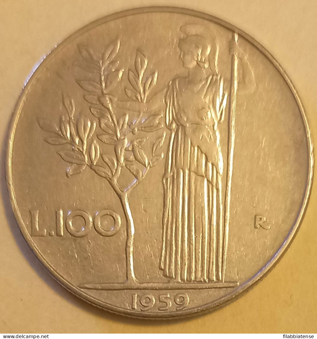 1959 - Italia 100 Lire   ---- - 100 Lire