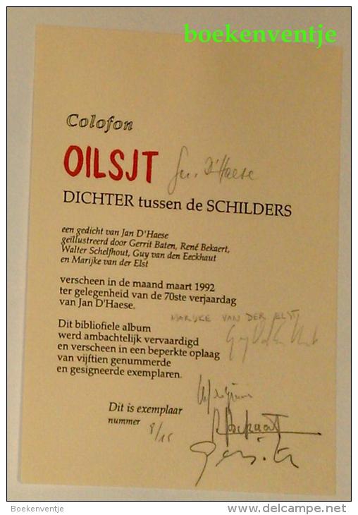 Aalst - Oilsjt - Jan D'Haese - Dichter tussen Schilders + Verder Leven in mijn Gedichten