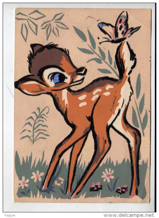 Carte Velours Bambi Walt Disney - Comics