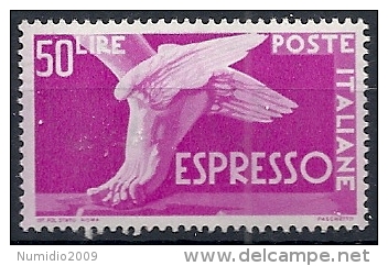 1945-52 ITALIA ESPRESSO RUOTA  50 LIRE MNH ** - RR11659-2 - Express-post/pneumatisch