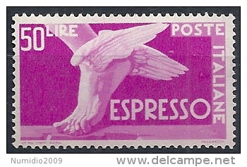 1945-52 ITALIA ESPRESSO RUOTA  50 LIRE MNH ** - RR11659-3 - Express-post/pneumatisch