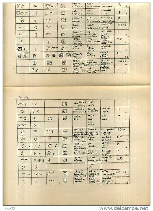 - DECHIFFREMENT DE L'ECRITURE MAYA PLANCHES ET CODICES . W. WOLFF . PARIS 1938 . - Archéologie