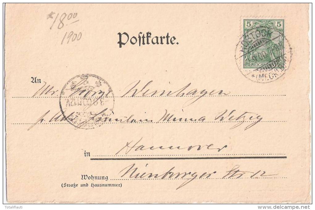 Güstrow Zur Ritter Zeit 1560 Künstlerkarte 2.9.1900 Gelaufen TOP-Erhaltung - Güstrow