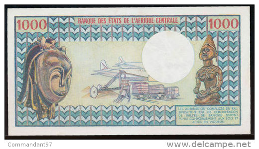 RARE BILLET TCHAD 1000 Francs ND P. 3a. - Chad