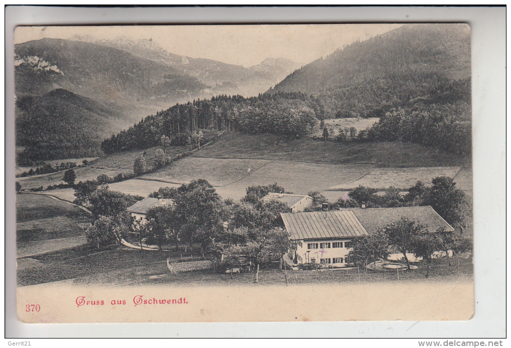 8069 WOLNZACH - GSCHWENDT, Gruss Aus..., 1907 - Pfaffenhofen