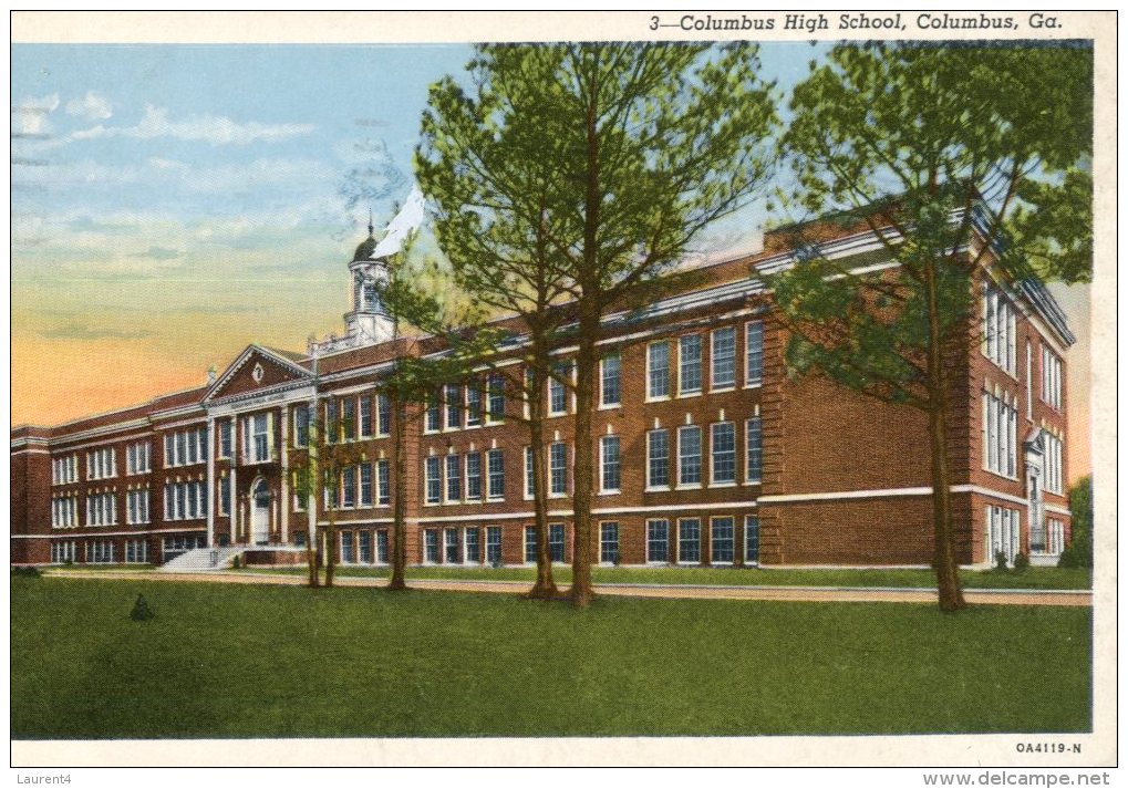 (202) Very Old Postcard - Carte Ancienne - USA - Colombus High School - Columbus