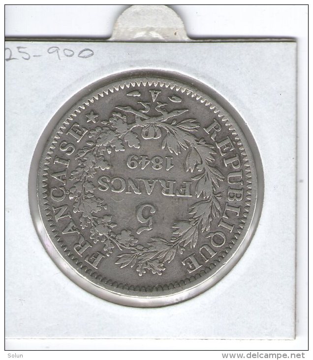 FRANCE , 5 Francs , SILVER COIN ,  1849 A  HERCULE - Other & Unclassified