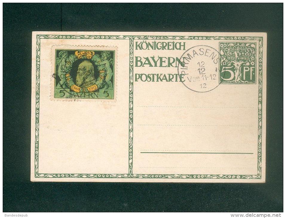 AK Allemagne - Königreich Bayern Postkarte Illustration Diez Ludwig 1886 1911 - Timbre - Oscar Consee - Autres & Non Classés