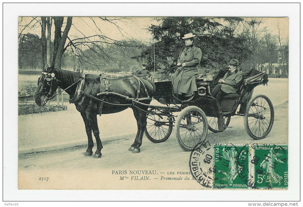 PARIS NOUVEAU - Les Femmes Cocher - Mlle Vilain - Taxis & Fiacres