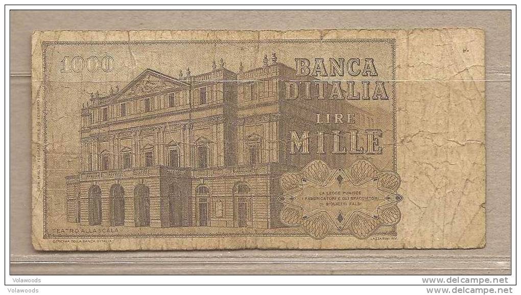 Italia - Banconota Circolata Da 1000 Lire "Verdi Secondo Tipo" P-101c - 1973 #19 - 1000 Liras