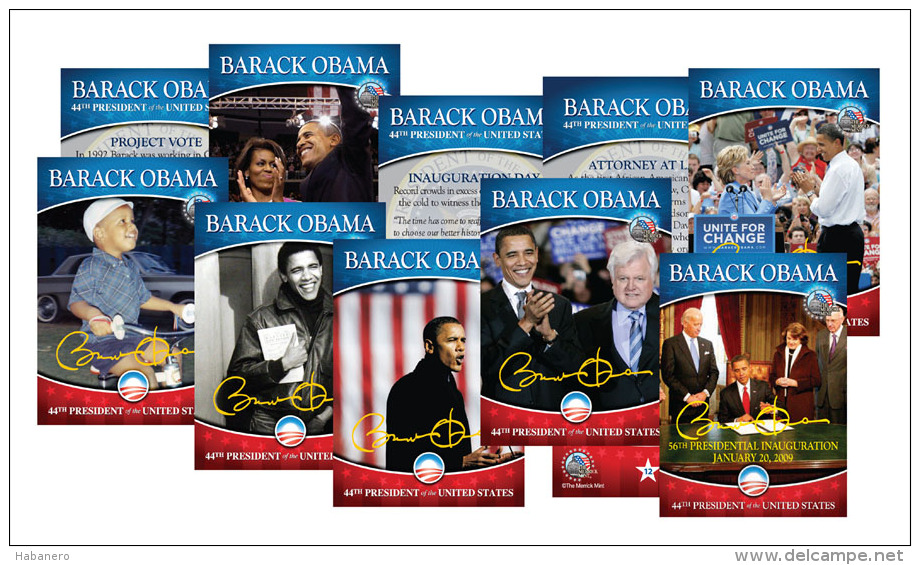 USA - 2009/10 - BARACK OBAMA LIFE & TIME 44-CARD SEALED COMPLETE SET - Other & Unclassified