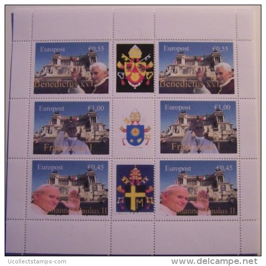 Nederland  2013  Stadspost 2 Pausen  Pope   Blok Postsfris/neuf/mnh - Neufs