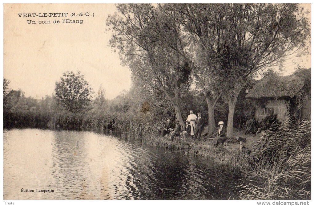 VERT-LE-PETIT UN COIN DE L ETANG ANIMEE - Vert-le-Petit