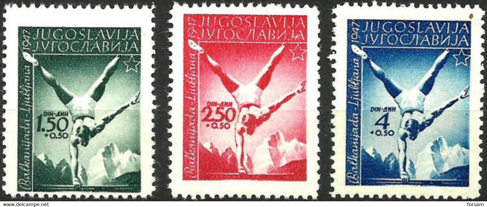 YUGOSLAVIA..1947..Michel # 524-527...MNH. - Neufs