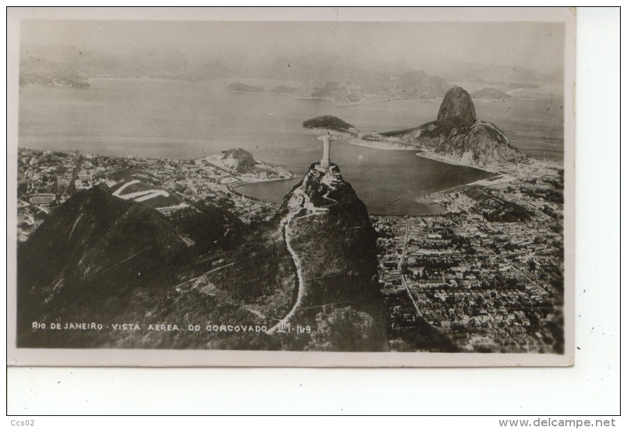 Rio De Janeiro Vista Aerea Do Corcovado 1936 - Rio De Janeiro