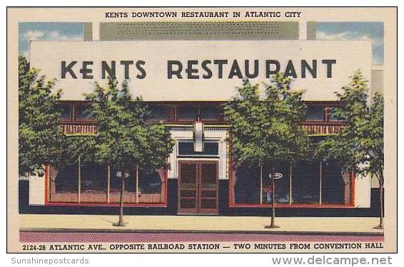 New Jersey Atlantic City Kents Restaurant 2124-28 Atlantic Avenue - Atlantic City