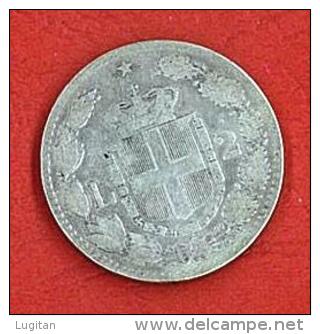 ITALIA REGNO - 2 LIRE UMBERTO I° -  1882 ANNO -  IN ARGENTO BEN CONSERVATA - QUALITA' BB - 1878-1900 : Umberto I.