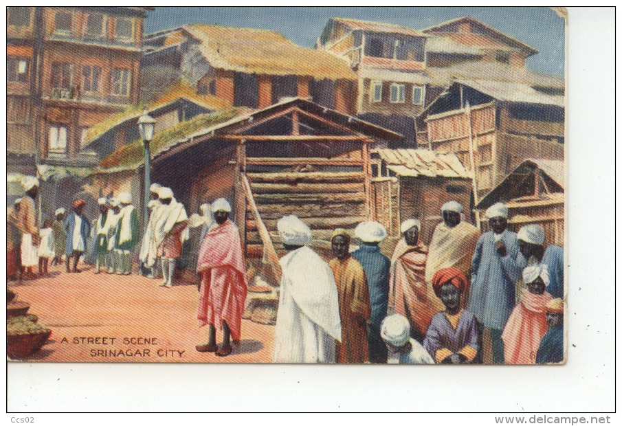 A Street Scene Srinagar City 1918 - Inde