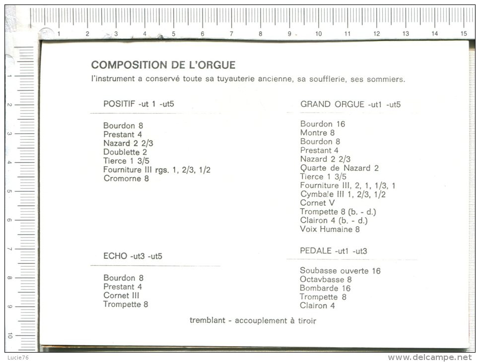 EBERMUNSTER  - Orgues André SILBERMANN - - Ebersmunster