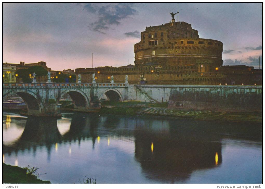 ROMA--CASTEL SANT´ANGELO--RIFLESSI SUL TEVERE--NOTTURNO--FG--V 13-8-83 - Castel Sant'Angelo