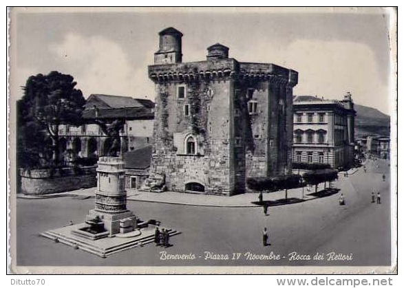 Benevento - Piazza IV Novembre - Rocca Dei Rettori - Formato Grande Viaggiata - Benevento