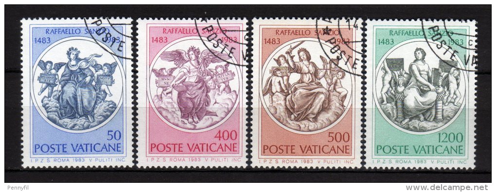 VATICANO - 1983 YT 743/746 USED CPL - Used Stamps