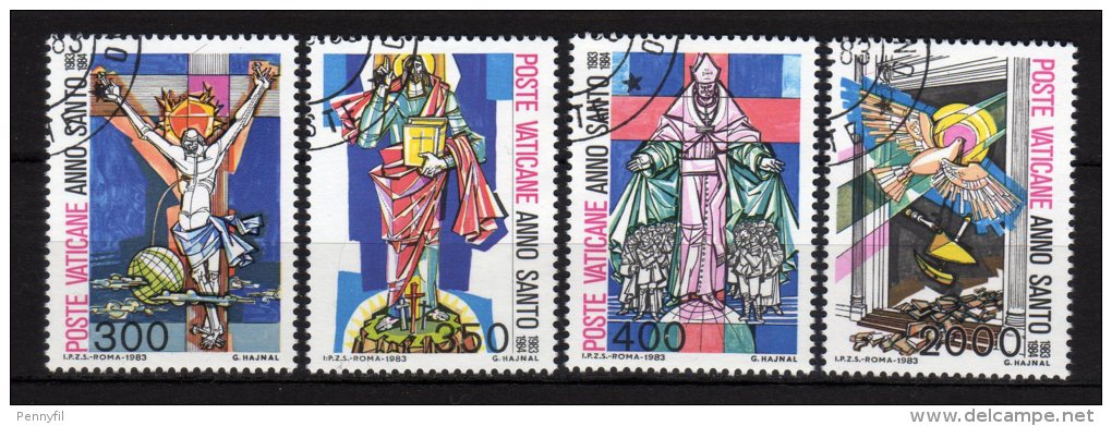 VATICANO - 1983 YT 739/742 USED CPL - Used Stamps