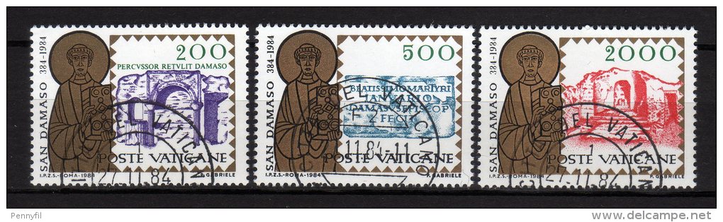 VATICANO - 1984 YT 767+768+769 USED CPL - Used Stamps