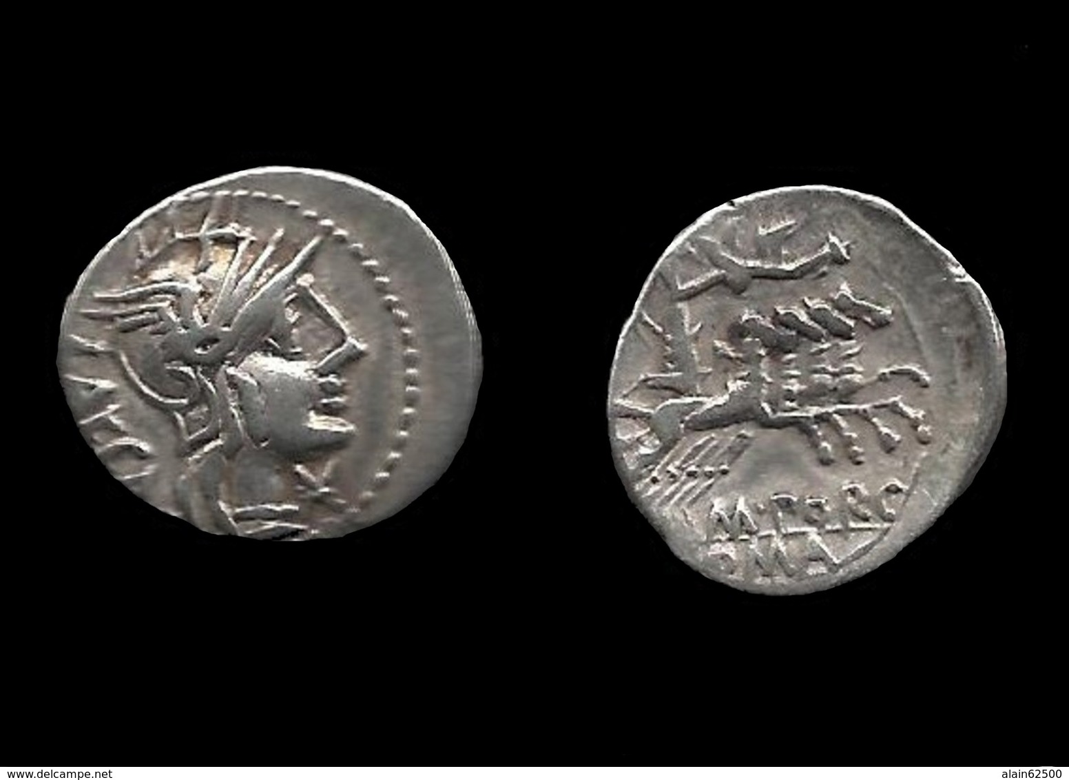 PORCIA . ( MARCUS . PORCIUS . LAECA ) . DENIER . 125 AV . JC . - Republic (280 BC To 27 BC)