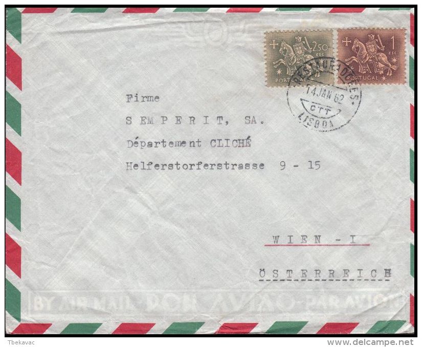 Portugal 1962, Cover Lisboa To Wien - Storia Postale